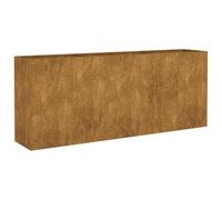 vidaXL Garden Raised Bed - Rusty Brown Corten Steel Planter - Weather-Resistant, Spacious, Sturdy & Decorative for Indoor/Outdoor Use