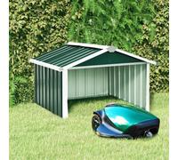 vidaXL Garden Robot Lawnmower Shed 92x97x63 cm Galvanised Steel Green