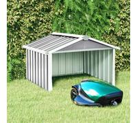 vidaXL Garden Robot Lawnmower Shed 92x97x63 cm Galvanised Steel Grey