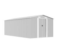 Vidaxl Garden Shed 257X489X181 Cm Metal Grey