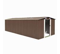 vidaXL Garden Shed 257x580x181 cm Metal Brown