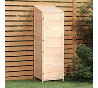 vidaXL Garden Shed 55x52x174.5cm Solid Wood Fir, Brown