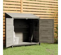 vidaXL Garden Shed Anthracite 102x52x112 cm Solid Wood Fir