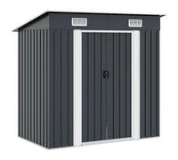vidaXL Garden Shed Anthracite Steel