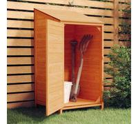 vidaXL Garden Shed Brown 55x52x112 cm Solid Wood Fir UK HOT