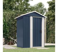 vidaXL Garden Shed Green 126x97.5x177 cm Galvanised Steel