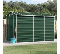 (green, 191 x 300 x 198 cm) vidaXL Garden Shed Outdoor Storage Shed Patio Yard Tool Shed Galvanised Steel