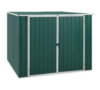 vidaXL Garden Shed Green 195x198x159 cm Galvanised Steel