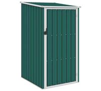 vidaXL Garden Shed Green Galvanised Steel Outdoor Tool Equipment Storage House