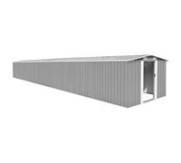 Vidaxl Garden Shed Grey 257X990X181 Cm Galvanised Steel