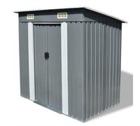 Vidaxl Garden Shed Grey Metal Garden Sheds