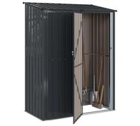vidaXL Garden Sheds Anthracite 153.5 x 86 x 200 cm Metal