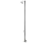 vidaXL Garden Shower Stainless Steel Bath Tower Stands Faucet Outside Outdoor