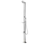 vidaXL Garden Shower 220 cm Stainless Steel UK GF0