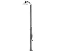 vidaXL Garden Shower Stainless Steel Bath Tower Stands Outside Faucet Outdoor