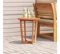 vidaXL Garden Side Table Round Ø55x60 cm Solid Wood Acacia