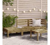 vidaXL Garden Sofa 3-Seater Impregnated Wood Pine