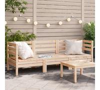 vidaXL Garden Sofa 3-Seater Solid Wood Pine