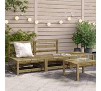 Garden Lounge Set Outdoor Lounge Set Corner Sofa Couch Solid Pinewood vidaXL