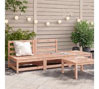 Garden Sofa Armless 70x70x67cm Solid Pine Wood Douglas Finish Seat Set UK