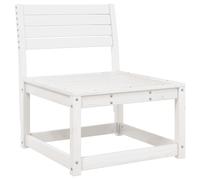 vidaXL Garden Sofa Balcony Outdoor Sofa Chair Couch White Solid Wood Pine