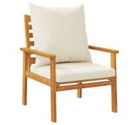 vidaXL Garden Sofa Chair with Cushion Outdoor Sofa 2 pcs Solid Wood Acacia