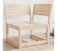 vidaXL Garden Sofa Corner Outdoor Sofa Chair Balcony Couch Solid Wood Pine