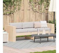vidaXL Garden Sofa Natural 185.5 x 60 x 62 cm Solid Pine Wood