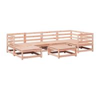 vidaXL Garden Sofa Set 7 Piece Outdoor Corner Sofa Solid Wood Douglas Fir