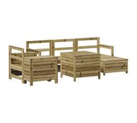 vidaXL Garden Sofa Set 7 Piece Outdoor Sofa Corner Sofa Impregnated Wood Pine