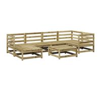 vidaXL Garden Sofa Set 7 Piece Outdoor Sofa Corner Sofa Impregnated Wood Pine
