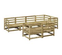 vidaXL Garden Sofa Set 7 Piece Outdoor Sofa Corner Sofa Impregnated Wood Pine