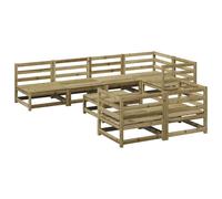 vidaXL Garden Sofa Set 8 Piece Outdoor Sofa Corner Sofa Impregnated Wood Pine