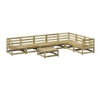 vidaXL Garden Sofa Set 8 Piece Outdoor Sofa Corner Sofa Impregnated Wood Pine