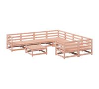 vidaXL Garden Sofa Set 9 Piece Outdoor Corner Sofa Solid Wood Douglas Fir