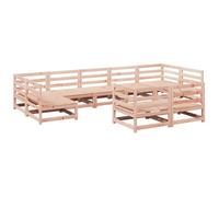 vidaXL Garden Sofa Set 9 Piece Outdoor Sofa Corner Sofa Solid Wood Douglas Fir