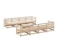 vidaXL Garden Sofa Set 9 Piece Outdoor Sofa Set Corner Sofa Solid Wood Pine