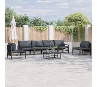 vidaXL Garden Sofa Set Anthracite Steel