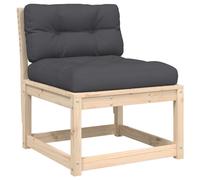vidaXL Garden Sofa with Cushions Outdoor Sofa Chair Couch Solid Wood Pine