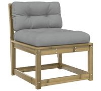 vidaXL Garden Sofa with Cushions Outdoor Sofa Solid Impregnated Wood Pine