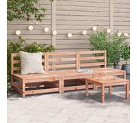 vidaXL Garden Sofas Armless 3 pcs 70x70x67 cm Solid Wood Douglas