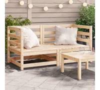 Garden Sofas Corner Patio Outdoor Sectional Sofa Unit Couch Solid Wood vidaXL