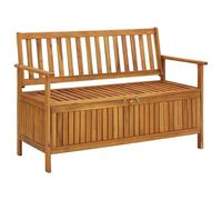vidaXL Garden Storage Bench 120 cm Solid Acacia Wood UK HOT