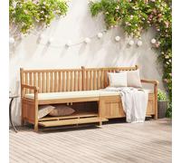 vidaXL Garden Storage Bench Brown 228 x 60 x 90 cm Solid teak wood