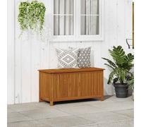 vidaXL Solid Acacia Wood Garden Storage Box Entryway Patio Storage Bench Box
