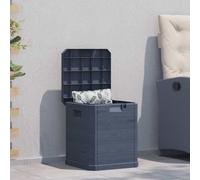 vidaXL Garden Storage Box 90 L Anthracite Durable