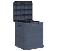 vidaXL Garden Storage Box 90 L Anthracite Durable