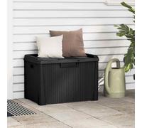 vidaXL Garden Storage Box Anthracite 125 L PP LSO UK