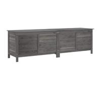 vidaXL Garden Storage Box Anthracite 198.5x50x56.5 cm Solid Wood Fir