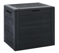 Vidaxl Garden Storage Box Anthracite 58.5X46X55 Cm Polypropylene